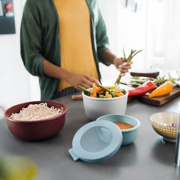 Posode za malico v kompletu 3 ks Nordic black – Mepal-image-1