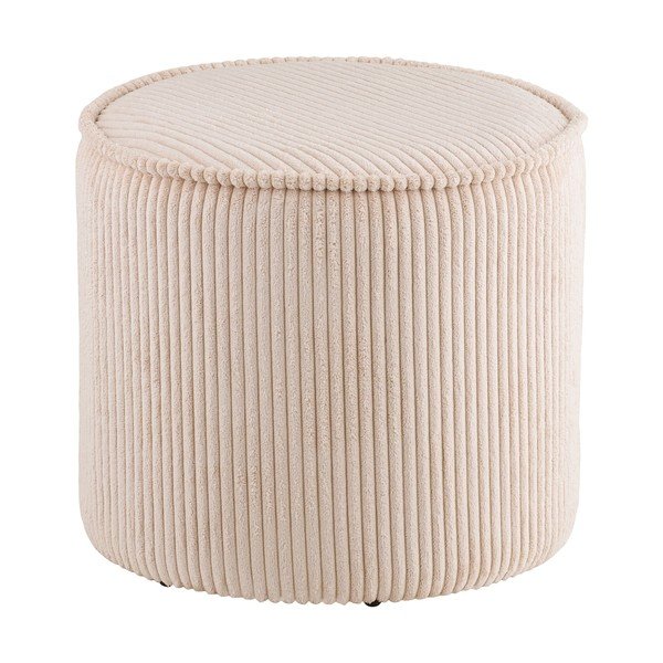 Bež tabure iz rebrastega žameta Taupo – House Nordic