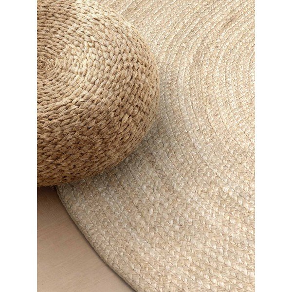 Obojestranska ročno tkana preproga iz jute v svetli naravni barvi 160x230 cm Braided – Hanse Home-image-3