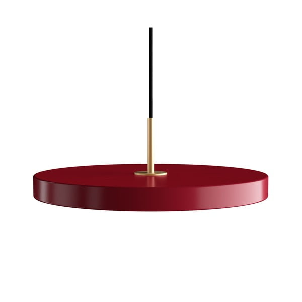 Rdeča LED viseča svetilka s kovinskim senčnikom ø 43 cm Asteria Medium – UMAGE