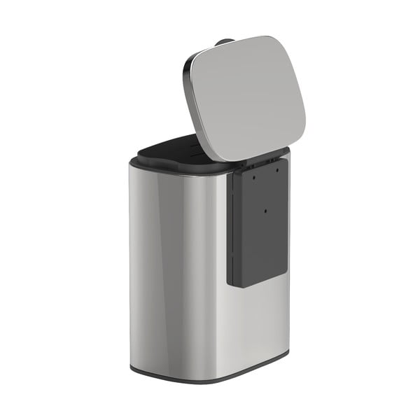 Srebrni koš za odpadke iz nerjavečega jekla Wenko Sare-image-2