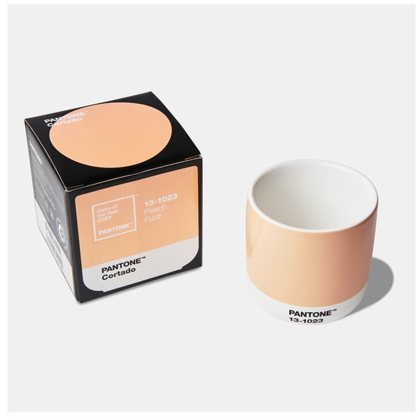 Oranžna keramična skodelica 175 ml Cortado Peach Fuzz 13-1023 – Pantone-image-1