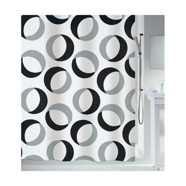 Zavesa za tuš 180x200 cm Rings – Spirella