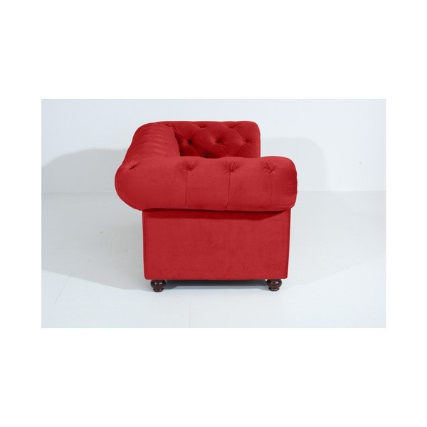 Rdeča zofa Max Winzer Orleans Velvet, 196 cm-image-3