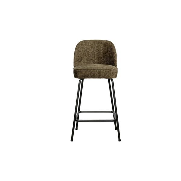 Kaki zelen žameten barski stol (višina sedeža 64 cm) Vogue – WOOOD