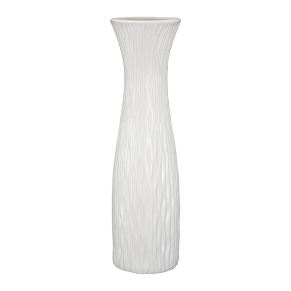 Bela keramična glazirana vaza Mauro Ferretti, višina 60 cm