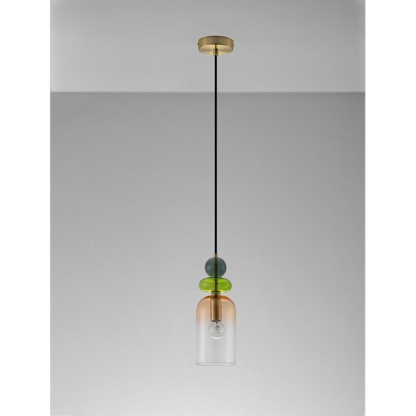 Steklena viseča svetilka v zlati barvi ø 11 cm Murano – Nova Luce-image-4