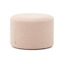 Svetlo rožnat tabure iz tkanine bouclé Kaeli – Kave Home