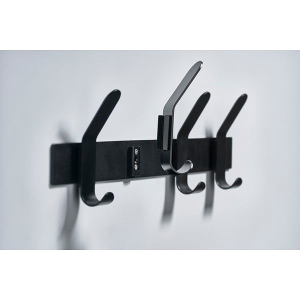 Črni jekleni stenski regal Zone A-Rack-image-1