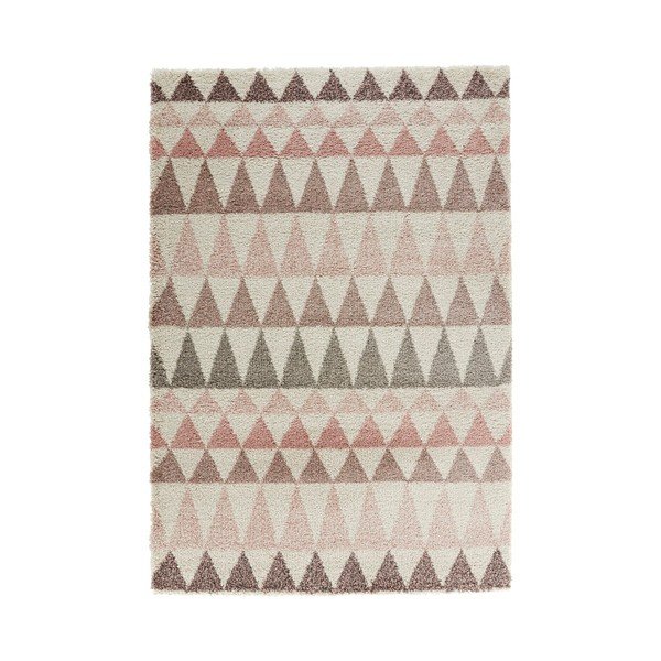 Krem in roza preproga Mint Rugs Allure Rose, 200 x 290 cm