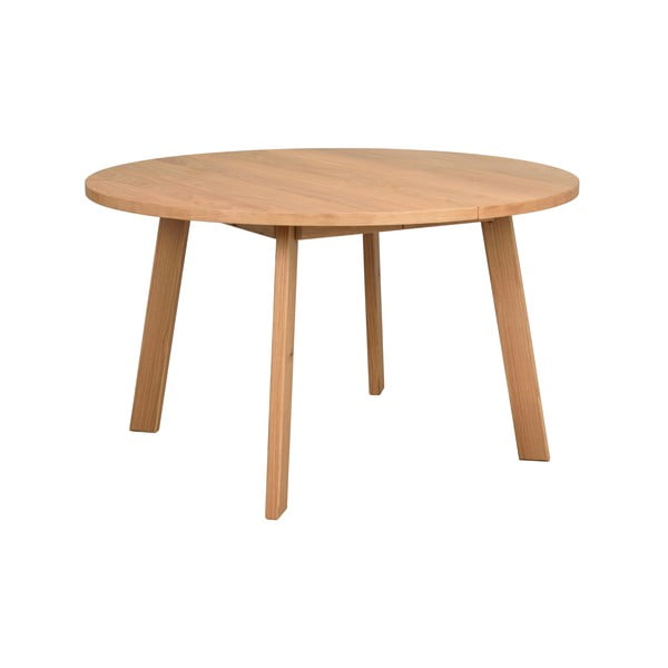 Okrogla raztegljiva jedilna miza v hrastovem dekorju ø 130 cm Glenside – Rowico