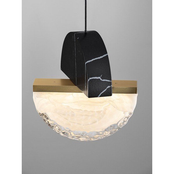 Črna kovinska LED zatemnitvena viseča svetilka ø 16 cm Dorin – Nova Luce-image-4
