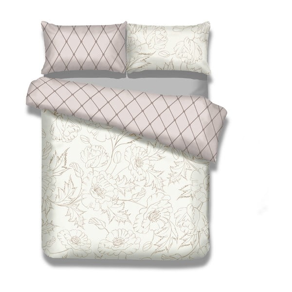 Flanelna posteljnina za zakonsko posteljo AmeliaHome Art Nouveau, 200 x 220 cm + 70 x 90 cm