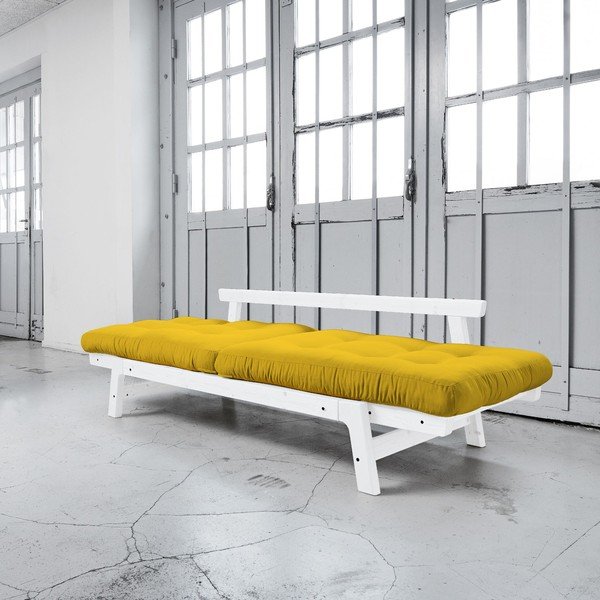 Raztegljiv kavč Karup Step White/Amarillo-image-2