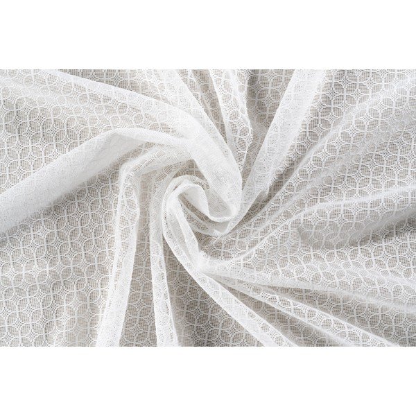 Bela prosojna zavesa 400x260 cm Agra – Mendola Fabrics