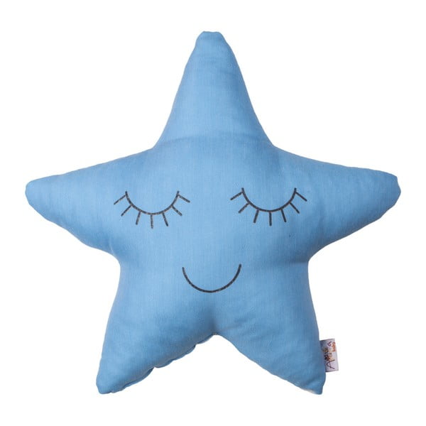 Modra otroška blazina Mike & Co. NEW YORK Pillow Toy Star, 35 x 35 cm