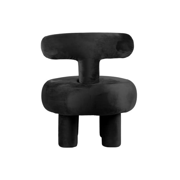 Črn žameten fotelj Abrazo – Leitmotiv-image-3