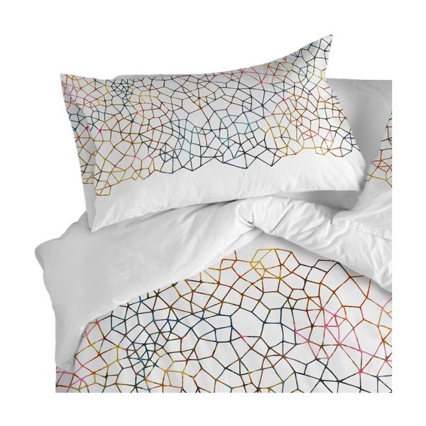 Komplet 2 bombažnih prevlek za vzglavnik Blanc Net, 50 x 75 cm-image-2