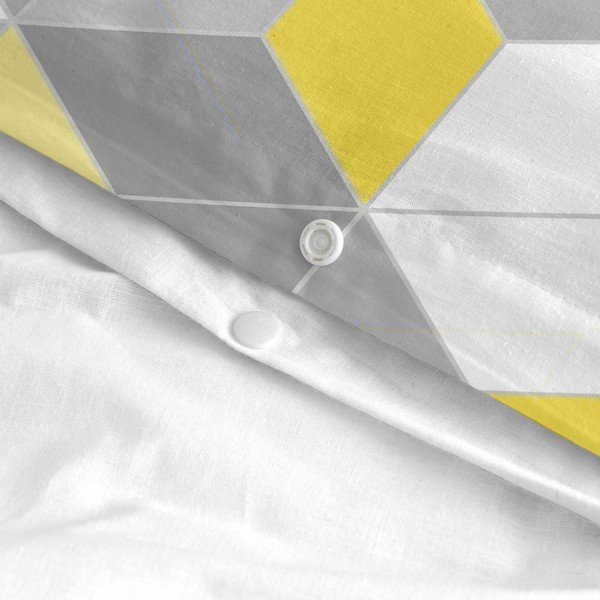 Bombažna posteljnina Blanc Symmetry, 200 x 200 cm-image-3