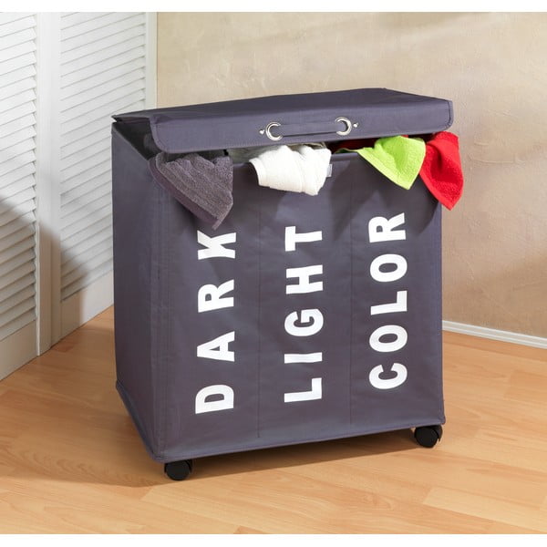 Siv koš za perilo s 3 predali Wenko Trivo, 117,6 l-image-1