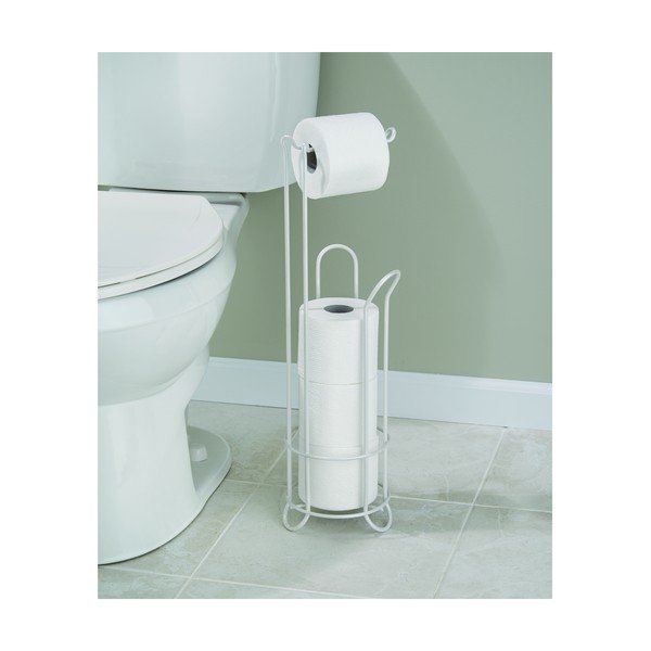 Belo jekleno stojalo za WC papir Classico – iDesign-image-3
