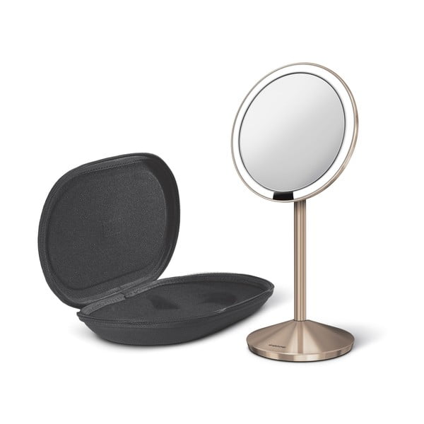 Kozmetično ogledalo z lučjo/povečevalno (10x) ø 12 cm Travel – simplehuman