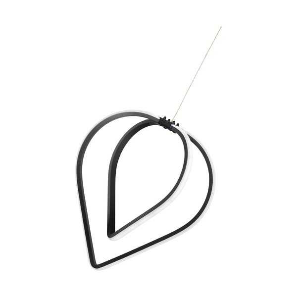 Črna kovinska LED viseča svetilka ø 33 cm Pars – Squid Lighting-image-3