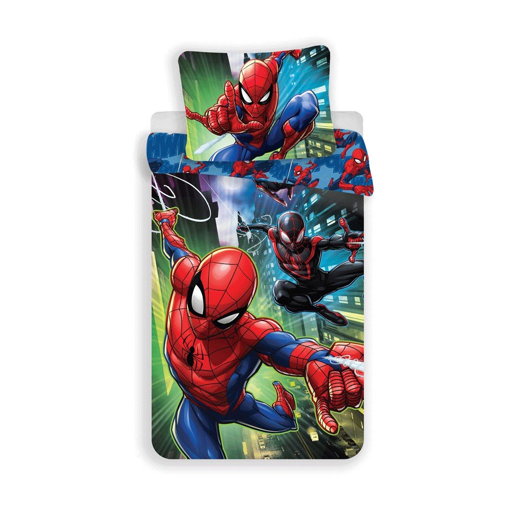 Enojna bombažna otroška posteljnina 140x200 cm Spider-man