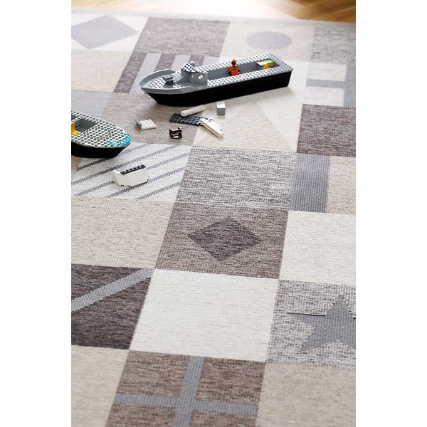 Rjavo-bež otroška preproga 200x140 cm Laeva - Narma-image-4