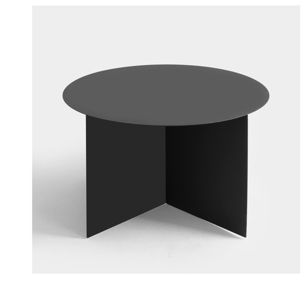 Črna klubska mizica Custom Form Oli, ⌀ 70 cm-image-1
