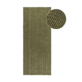 Kaki zelen tekač iz jute 80x200 cm Bouclé – Hanse Home