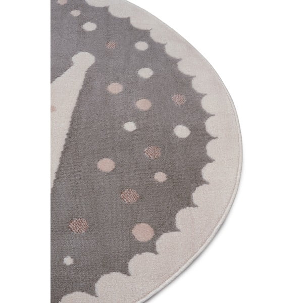 Siva otroška preproga ø 100 cm Crown – Hanse Home-image-2