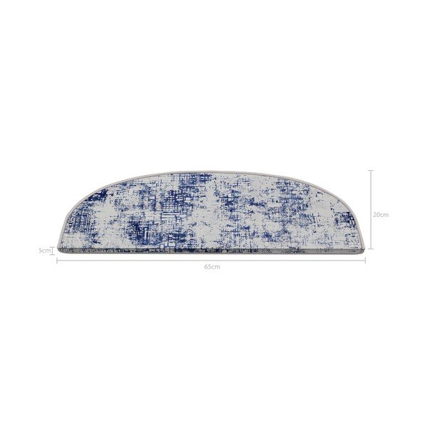 Modri komplet preprog za stopnice 16 ks 20x65 cm Digital City – Vitaus-image-2