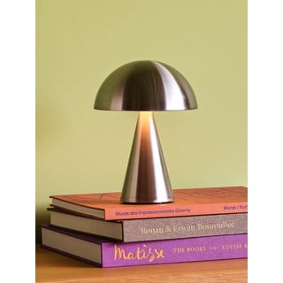 Temno siva LED zatemnitvena namizna svetilka (višina 20 cm) Mush – Hübsch
