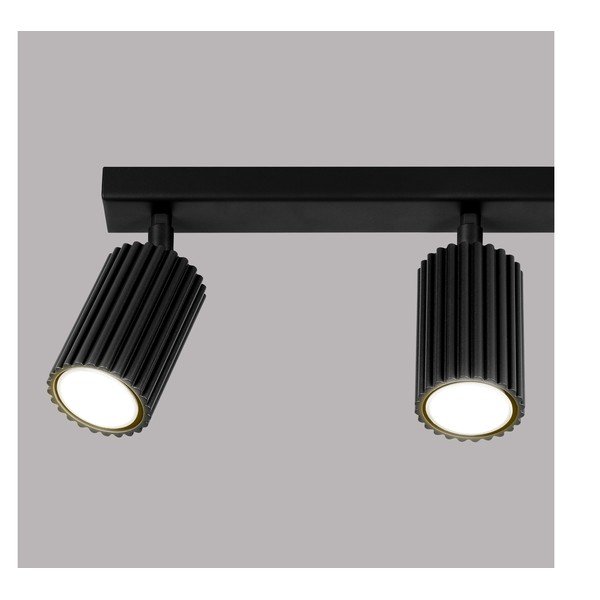 Črno točkovno svetilo 6,5x45 cm Gleam – Sollux-image-1