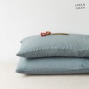 Lanena prevleka za vzglavnik 40x40 cm Blue Fog – Linen Tales