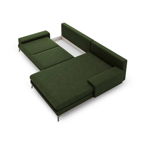 Zelena raztegljiva sedežna garitura Windsor & Co Sofas Planet, desni kot-image-3