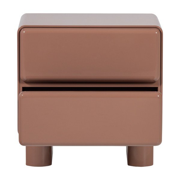 Rožnata nočna omarica v sijajnem dekorju Lustra – WOOOD-image-3