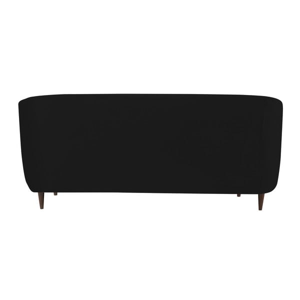 Črna žametna zofa Kooko Home Glam, 175 cm-image-3