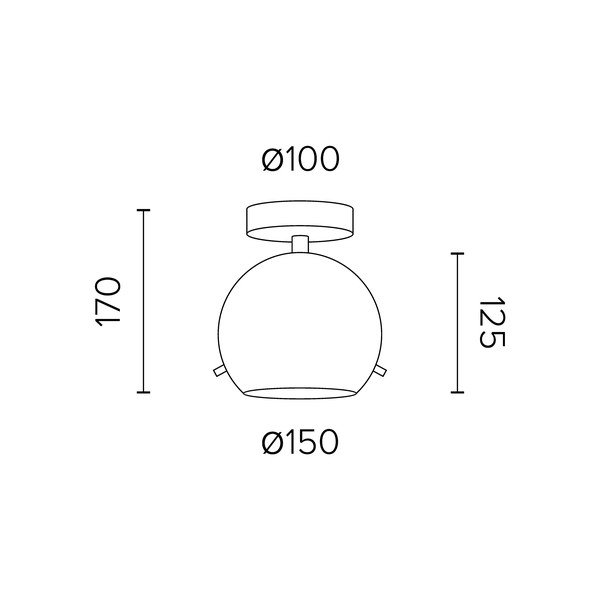 Bela stropna svetilka Sotto Luce MYOO Matte, ø 15 cm-image-2