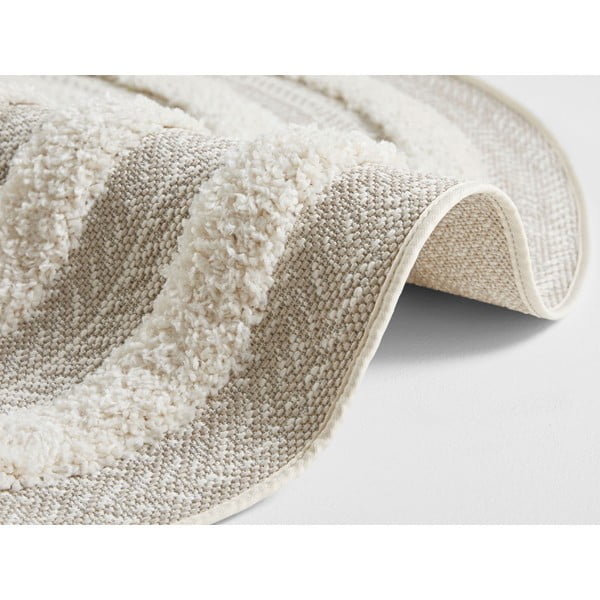 Krem preproga Mint Rugs Handira Circle, ⌀ 160 cm-image-2