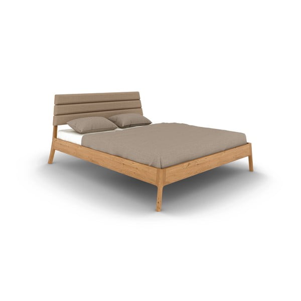 Zakonska postelja iz masivnega hrasta 140x200 cm Twig – The Beds