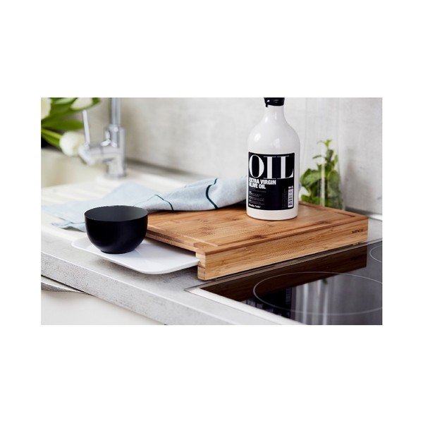 Bambusova deska za rezanje s predalom Wenko Bruno-image-4