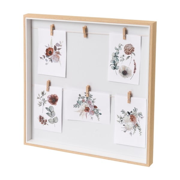 Stenski okvir v naravni barvi 43x43 cm – Casa Selección