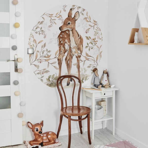 Stenska nalepka Dekornik Deer in a Circle, ø 150 cm-image-1
