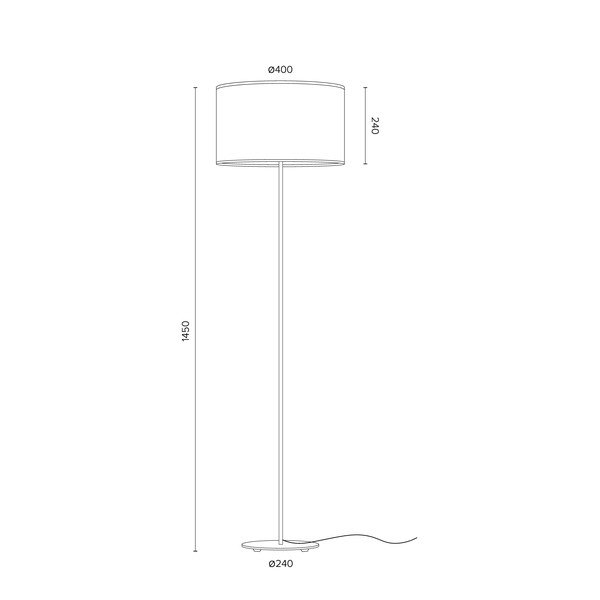 Črna bakrena stoječa svetilka Sotto Luce Mika, ⌀ 40 cm-image-1