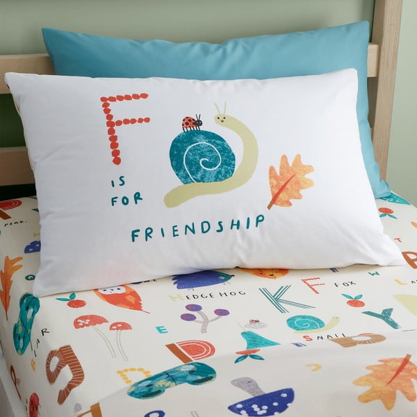 Enojna otroška posteljnina 140x200 cm Woodland Alphabet – RHS-image-3