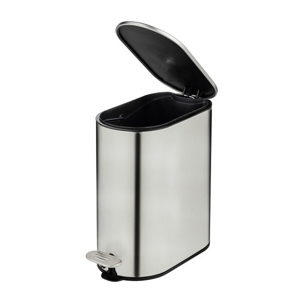 Koš za smeti s pedalom iz nerjavečega jekla v mat srebrni barvi 5 l Collungo – Wenko-image-4