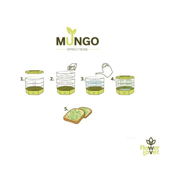 Plastična posoda za kaljenje ø 17 cm Mungo – Flower Lover-image-2