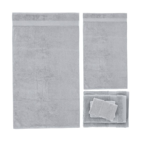 Svetlo sivi frotirni bombažni komplet brisač 6 ks Anti-Bacterial – Catherine Lansfield-image-2